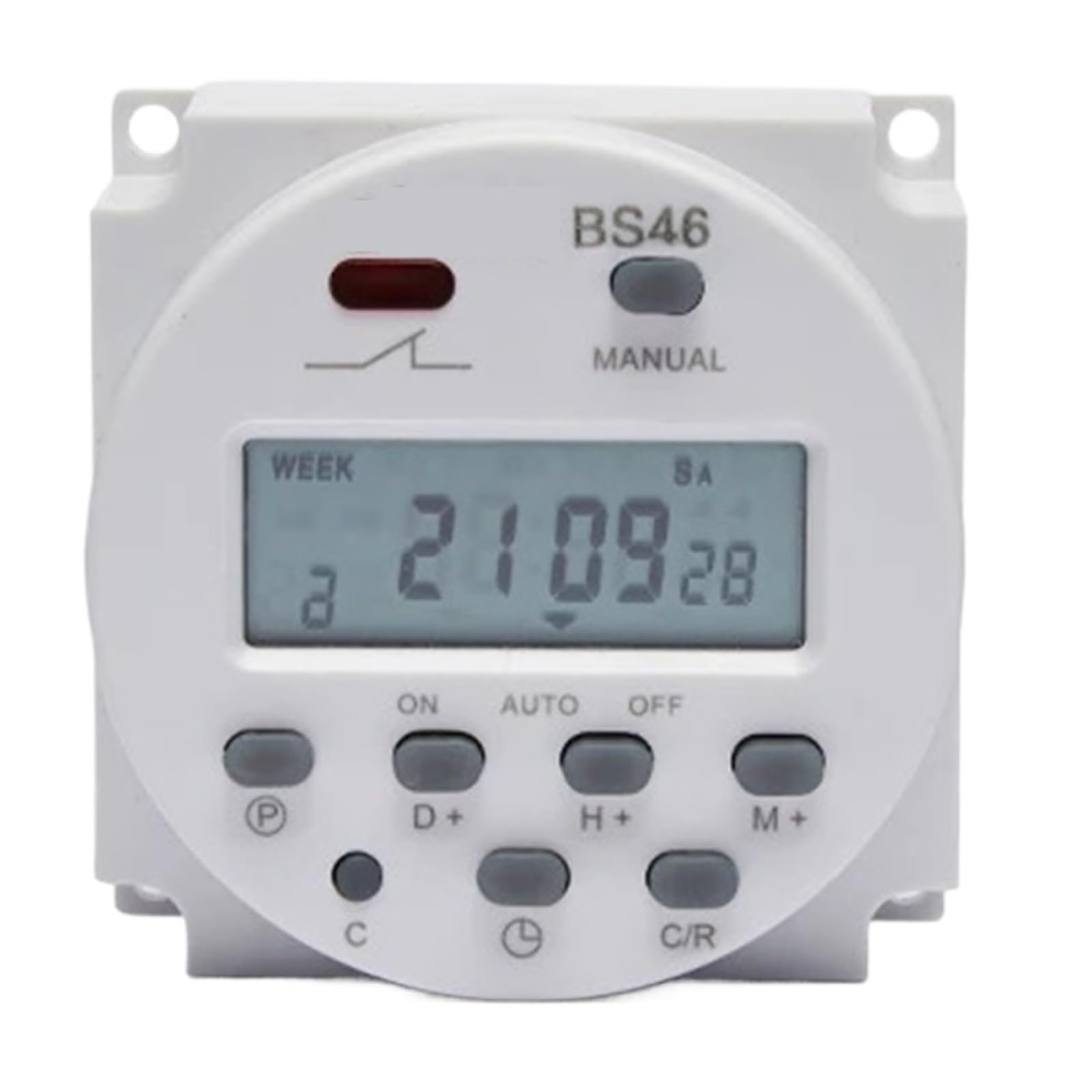 Mini Timer Elettrico 24 V, con 16 Volte di accensione/spegnimento, unità di impostazione 'orario settimanale, 1 min-168 Ore.