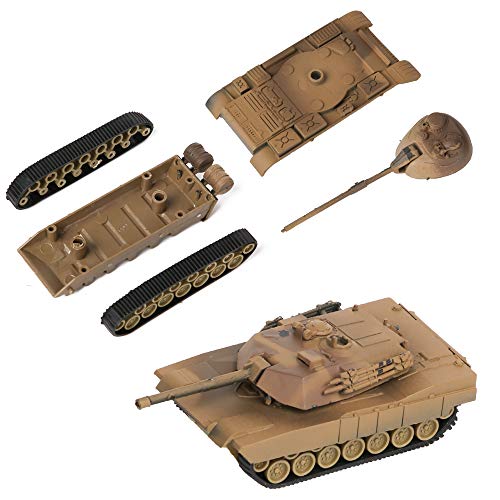 PROLOSO Military Army Playset 8 Take Apart Battle Tank Models and 20 Tiny Toy Soldiers