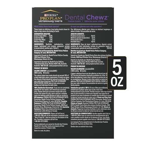 Purina Pro Plan Veterinary Diets Dental Chewz Dog Treats, 5 oz Box - image 7