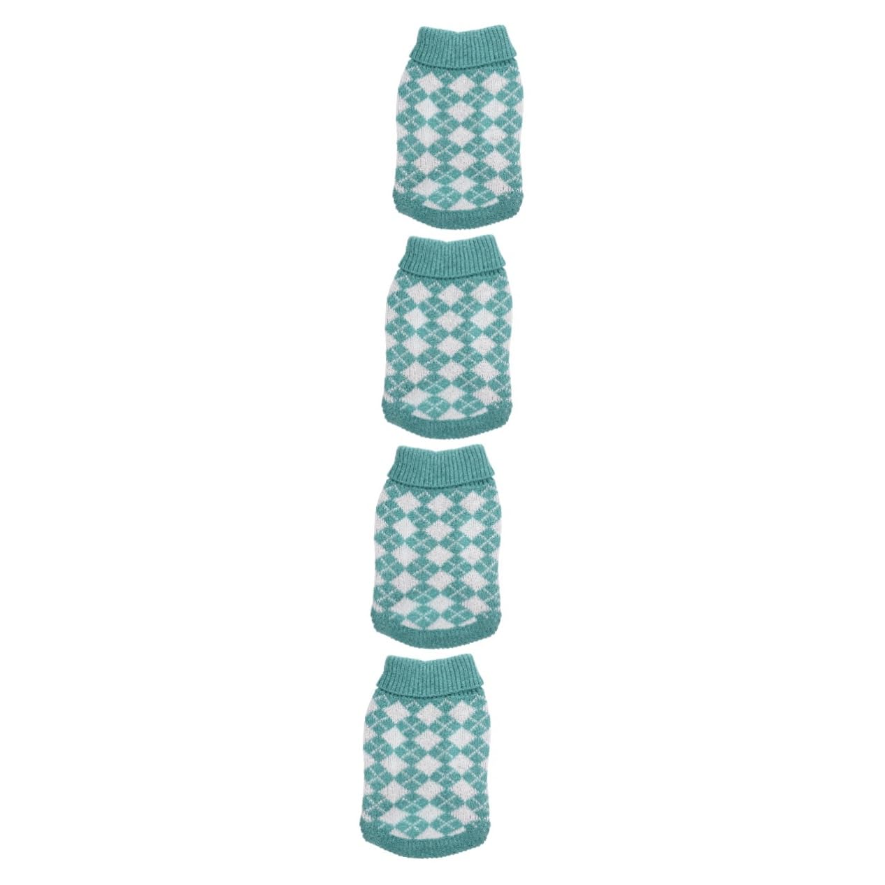 Kisangel 4pièces Pull pour Chien Vêtement Hiver Maille pour Chiens De Moyenne à Costume Automnal pour Animaux pour Et Photos Amusantes