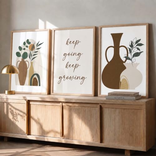 Image of kotart Painting for Wall Decoration - Modern Art Wall Decor Framed Painting for Living Room Bedroom - Framed Wall Posters /Paintings with Frame Set of 3 (Art 2, 10x13 inch)