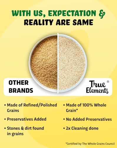Image of True Elements Whole Amaranth 500gm - Rajgira for Fasting | Rajgira seeds | Gluten Free Atta | High in Fibre and Protein