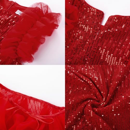 Image of GRACE KARIN Girls Dresses Sequin Party Formal Pageant Dress Tween Girl Birthday Tulle Prom Princess Maxi Dress Size 5-14