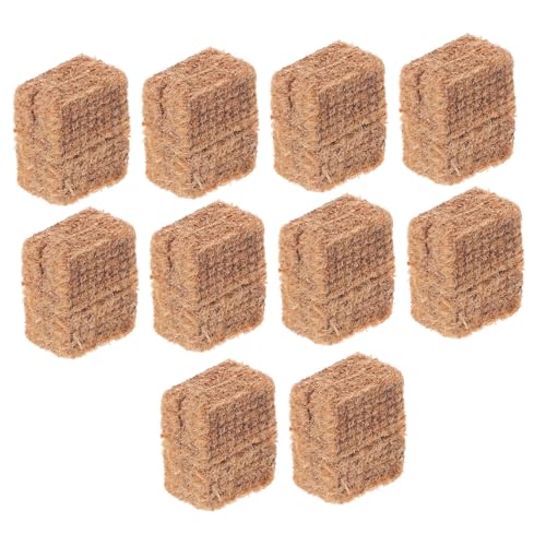 Toddmomy Outdoor Fire Lighter Starter Blocks 10 Pack for BBQ Grills Fire Pits Indoor Fireplaces Quick Ignition Long Burn Time