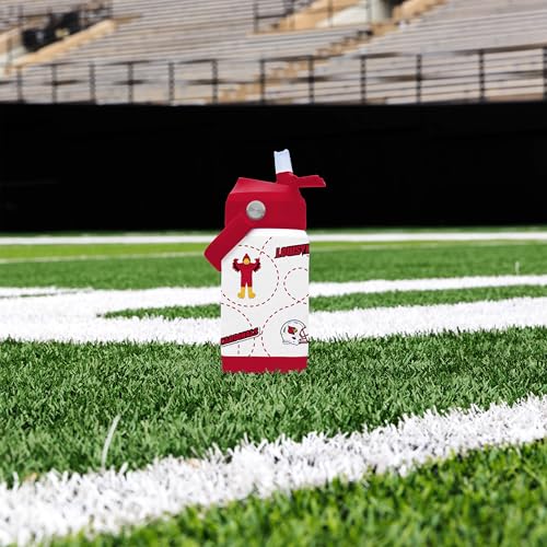 Image of Logo Brands NCAA Mascot Stainless-Steel Kids Bottle -Soft Silicone Mouthpiece, Easy To Carry, Kid-Friendly Design- Great For School & On-The-Go