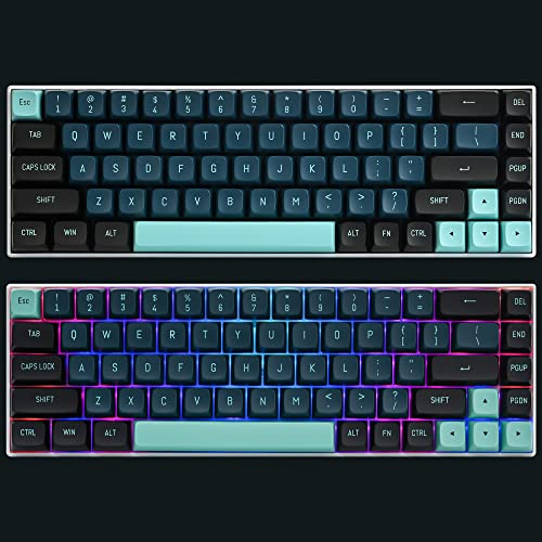 Image of Guffercty kred Custom Keycaps CSA Profile 160 Keys Keycaps ABS Double-Shot with ANSI Layout & ISO Layout Kit for Cherry MX Gateron Kailh TTC Holy Panda Switches (Monster)
