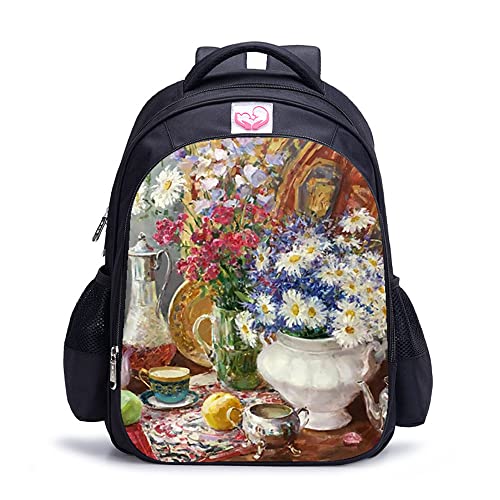 Sac à dos imprimé en 3D vase grand compartiment 16 pouces