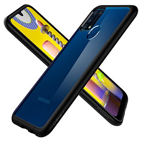 Image of Spigen Ultra Hybrid Back Cover Case Compatible with Samsung Galaxy M31, M31 Prime and F41 (TPU + PC | Matte Black)