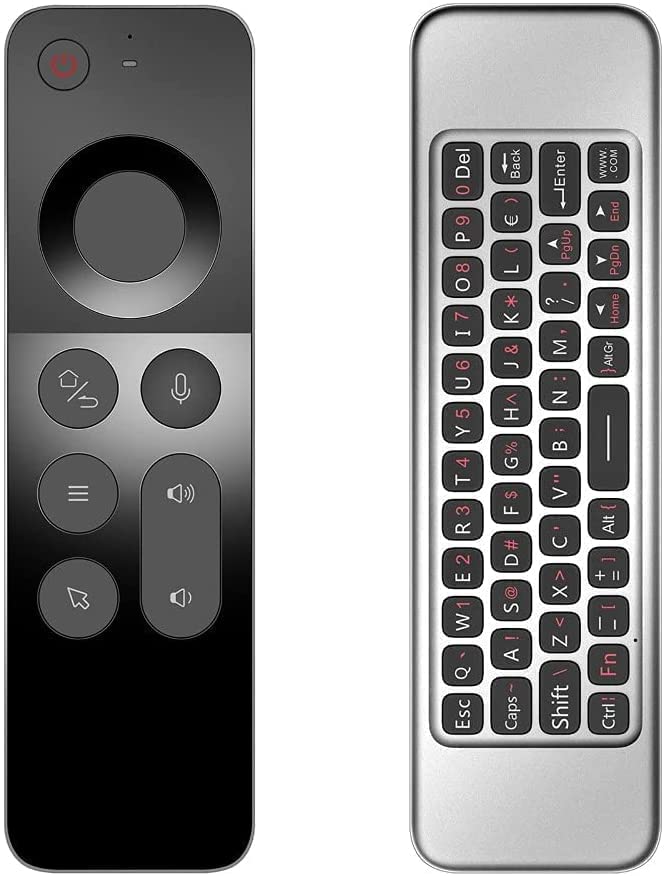 XIKKART W3 2.4G Air Mouse Wireless Keyboard Voice Control IR Learning Remote Controller 6-Axis Motion Sensing for Smart TV Android TV Box PC