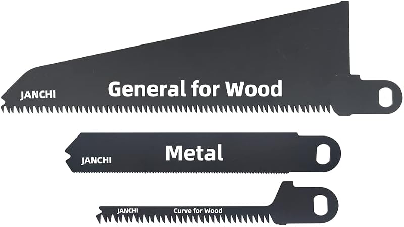 Replacement Electric Hand Saw Blade Combo Set, Compatible for Black+Decker SC500/PHS550B Navigator Saw, Wood Metal Plastic Cutting Blade 3-Piece