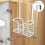 YIGII Hair Dryer Holder Adjustable Height - Hair Tool Organizer White Bathroom Organizer Hot Styling Tools Storage for Hair Dryer, Flat Iron, Curling Iron, Straightener - Image 5