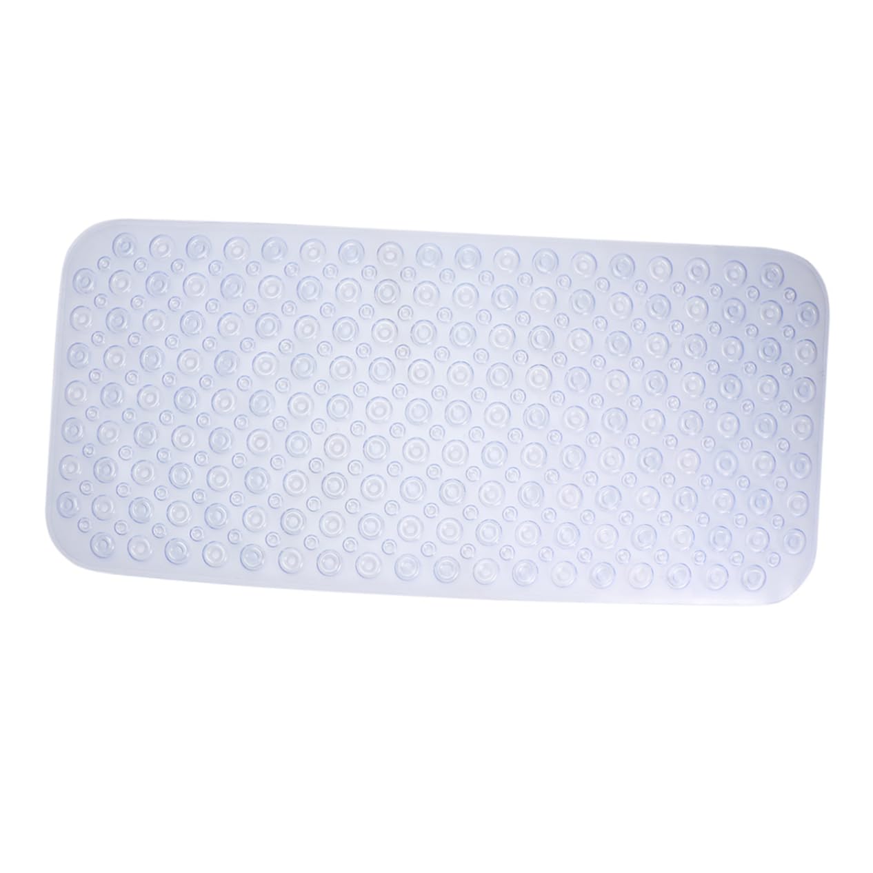 Tapis de bain antidérapant à ventouses en PVC lavable au motif de donut
