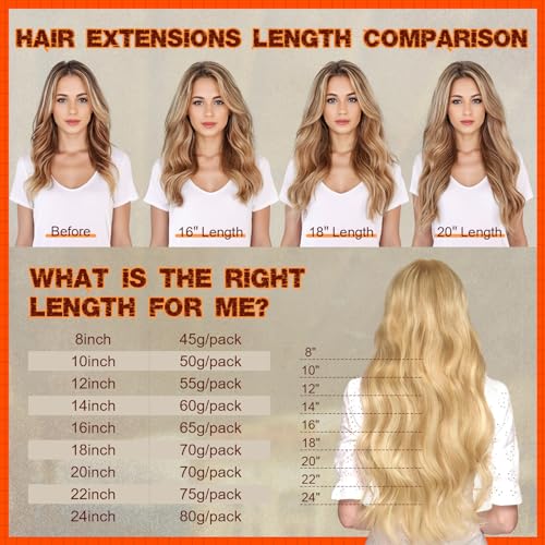 Image of Benehair Clip in Hair Extensions Real Human Hair, Blonde Hair Extensions Clip in Human Hair for Women, Long Straight, Remy Natural, Full Head 8pcs 8inch #1 Jet Black