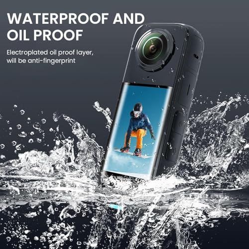 Image of Action Pro Insta360 X4 Tempered Glass Compatible with Insta360 X4, Bubble Free Installation, Ultra HD, 9H Hardness, Scratch Resistant (Pack of 1)