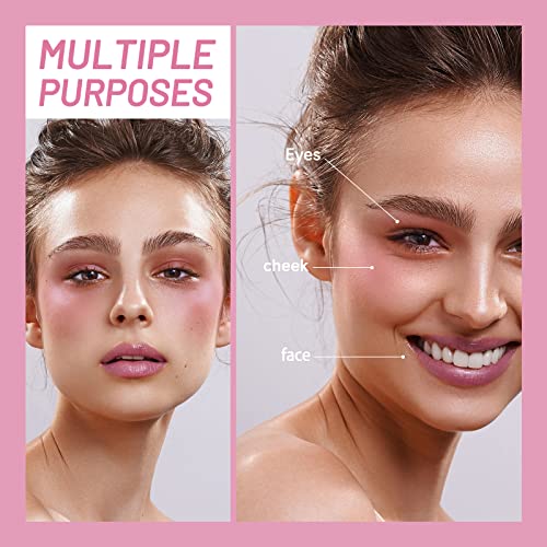 Erinde Clear Color Changing Blush Oil, Moisturizing Blusher For Cheeks And Lips Balm, Multi-Use Cream Liquid Blush Lip Gloss, Blendable Formula, Vegan & Cruelty-Free #TOP3