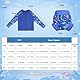 MOEMOE BABY Badeanzug für Kinder Jungen, UPF 50+, UV Badebekleidung mit Langarm T-Shirt und schwimmwindeln M
