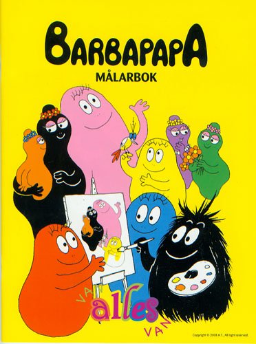 Barbapapa målarbok Cover