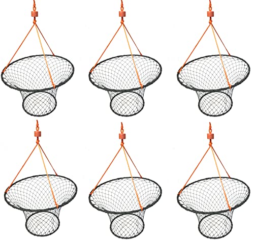 KUFA Rubber Wrapped 30-Inch Crab Ring with 50-feet Rope (6)