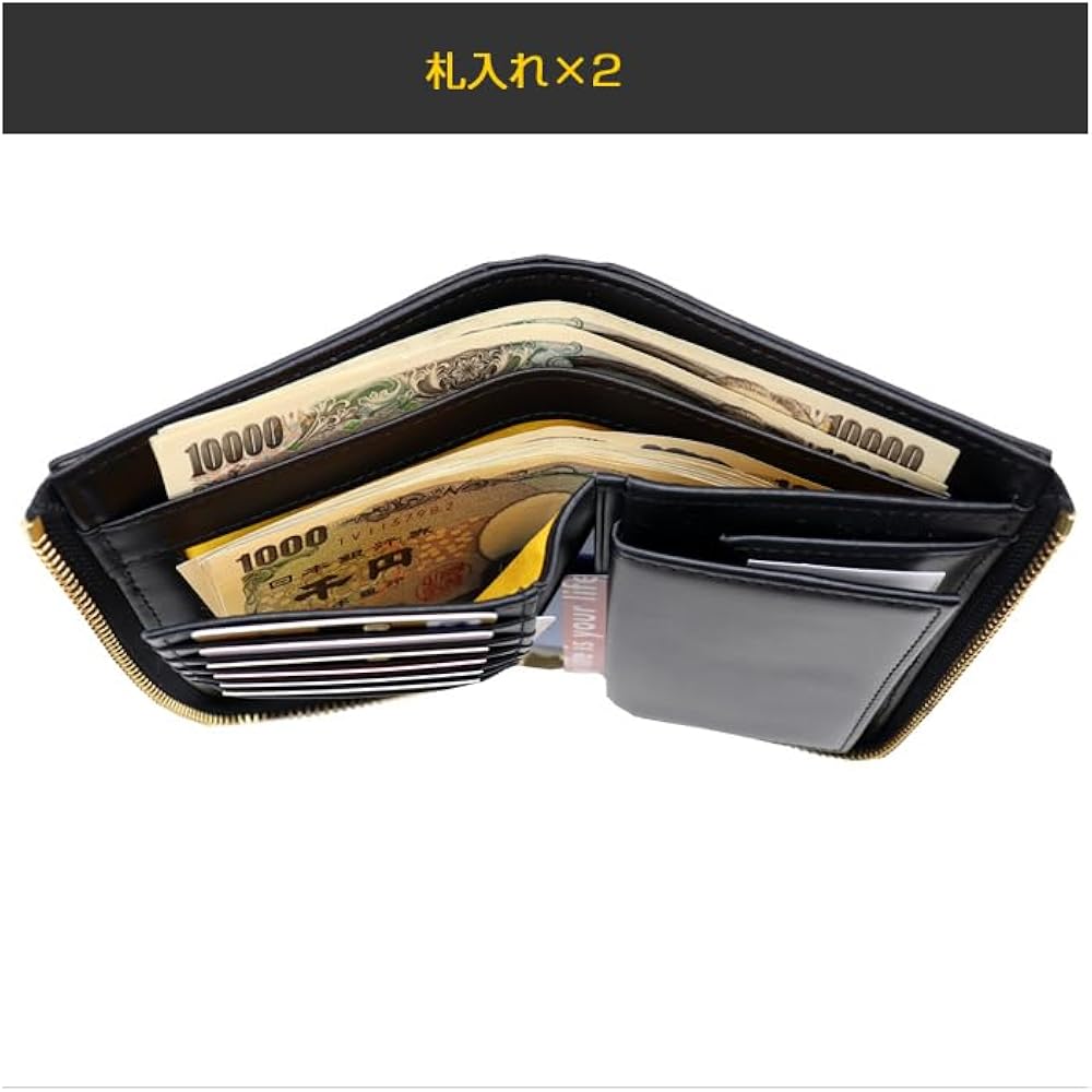 Amazon | [カステルバジャック] ネゼル 二つ折りラウンドファスナー