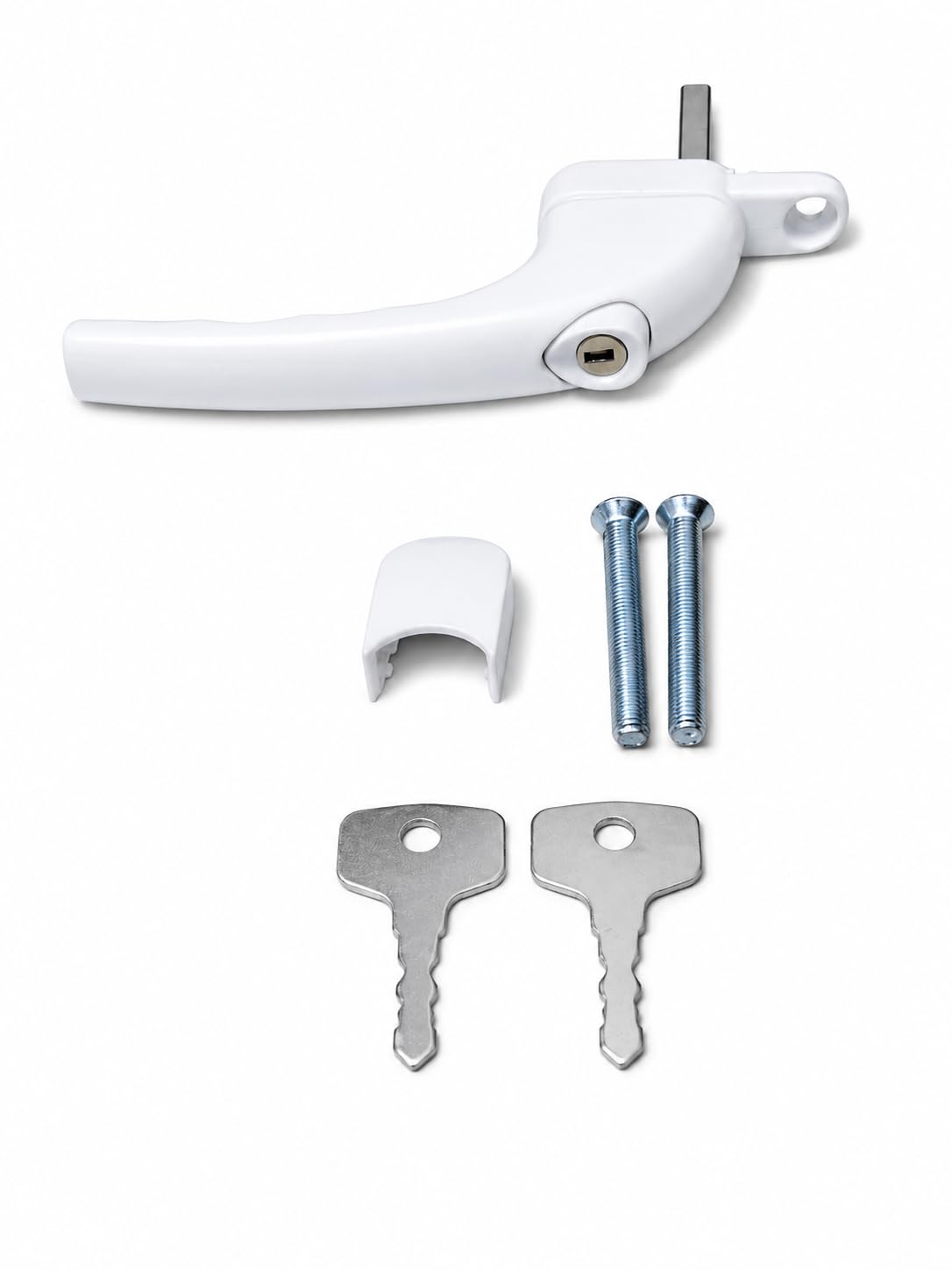 UPVC Openable Window Handle with Key | Lockable Casement Window Handle | Heavy Duty Window Lock Handle | Premium White Finish | Easy Installation | Secure Window Hardware | 1 Piece-picture-30