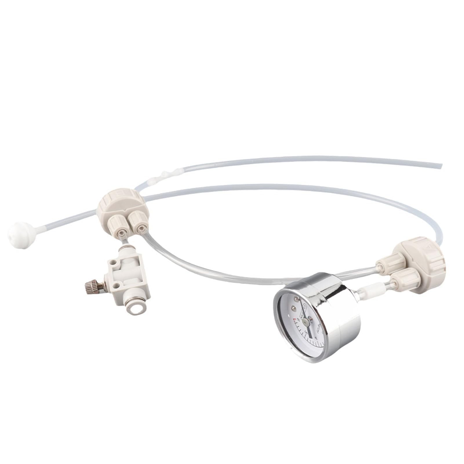 Kit de Système de Générateur de CO2 avec Manomètre, DIY Système pour Aquarium Plante, Kit de Bouchon de Bouteille de jauge de Valve de Tube Pro