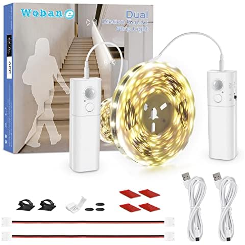 WOBANE Dual Motion Sensor LED Strip Light Cover