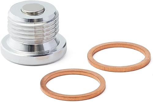 Miniatura 6 de UTSAUTO Tapón de drenaje de aceite Tapón de drenaje de aceite magnético para Porsche 911 986 996 997 Boxster Cayman