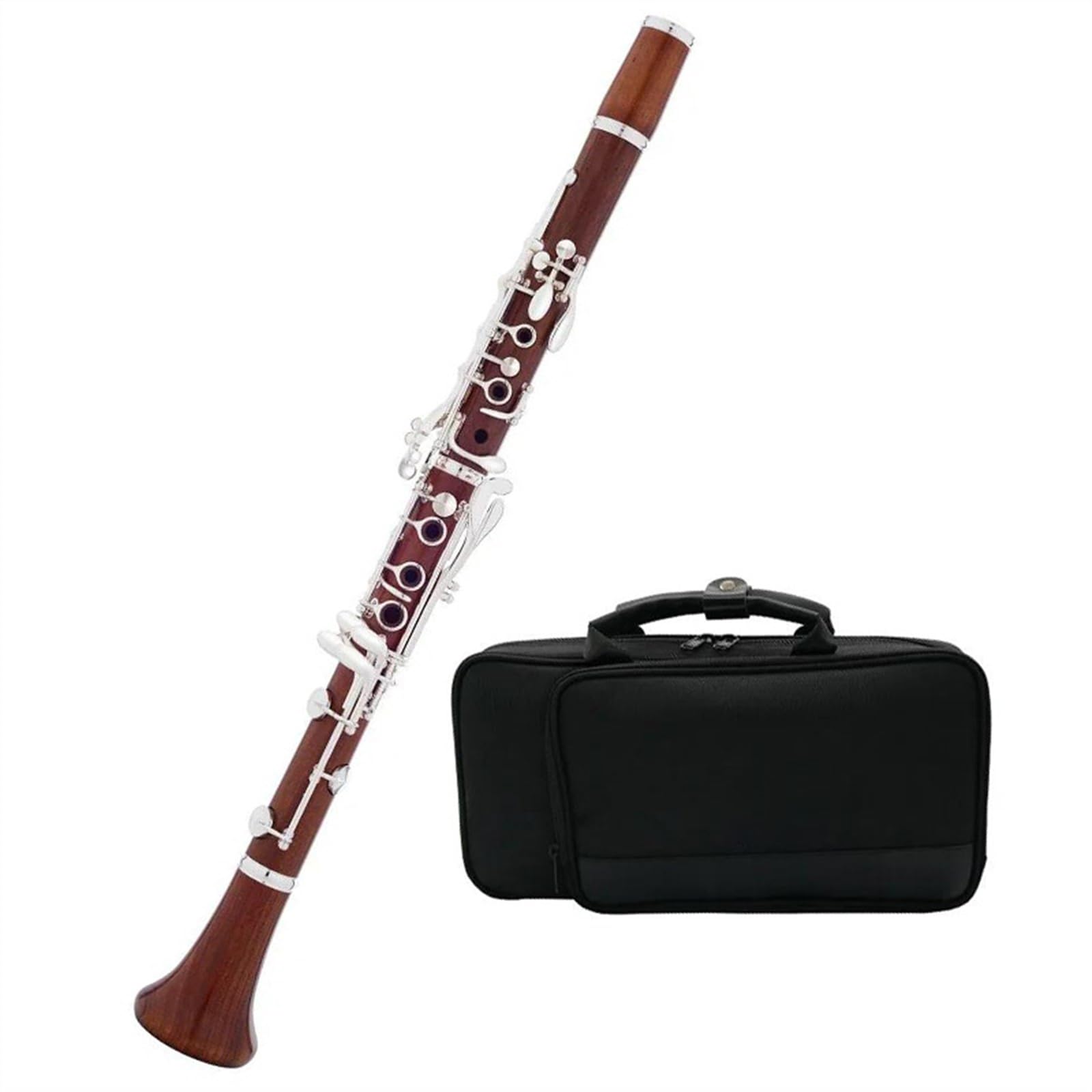Corpo In Palissandro Falling Tune B 17 Tasti Chiavi Placcate In Argento Clarinetto Con Custodia E Accessori Clarinetto Set