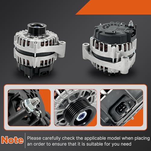 Image of 13597233 Alternator 150A 12V Compatible with 2010-2015 Chevrolet Camaro | SS 1SS 2SS V8 6.2L Replace 11486 11486N 849134 13588310 13501721 FG15S032