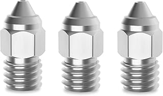 3-Pack Sprite Extruder Upgade Plated Wear Resistant CR6 SE MK Brass Nozzle 0.4mm Compatible with Creality Ender 3 V2 / PRO CR10 V2 V3 Ender 5 Pro Plus CR-6 SE/MAX /CR5 PRO 3D Printer (0.4mm)