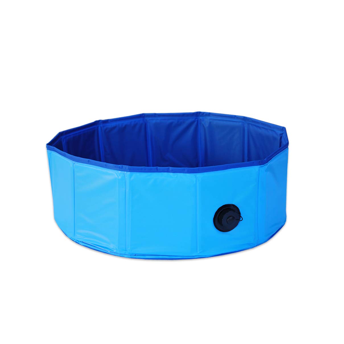 HELO Hundepool Faltbar - Robustes Planschbecken für Hund, Hundebad, Schwimmbecken, Hundeschwimmbad für Große Kleine Hunde Ø60/80/120/160 cm (B5 (160cm x 30 cm))