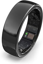 Ring, Health & Fitness Tracker Smart Ring, Advanced Sleep Monitoring, Stress & Activity Tracking, Titanium, IP68 Waterproof (Wireless Charging, Deep Black, 9) - 48% OFF Deal at ₹13,299 on Amazon | Valzo
