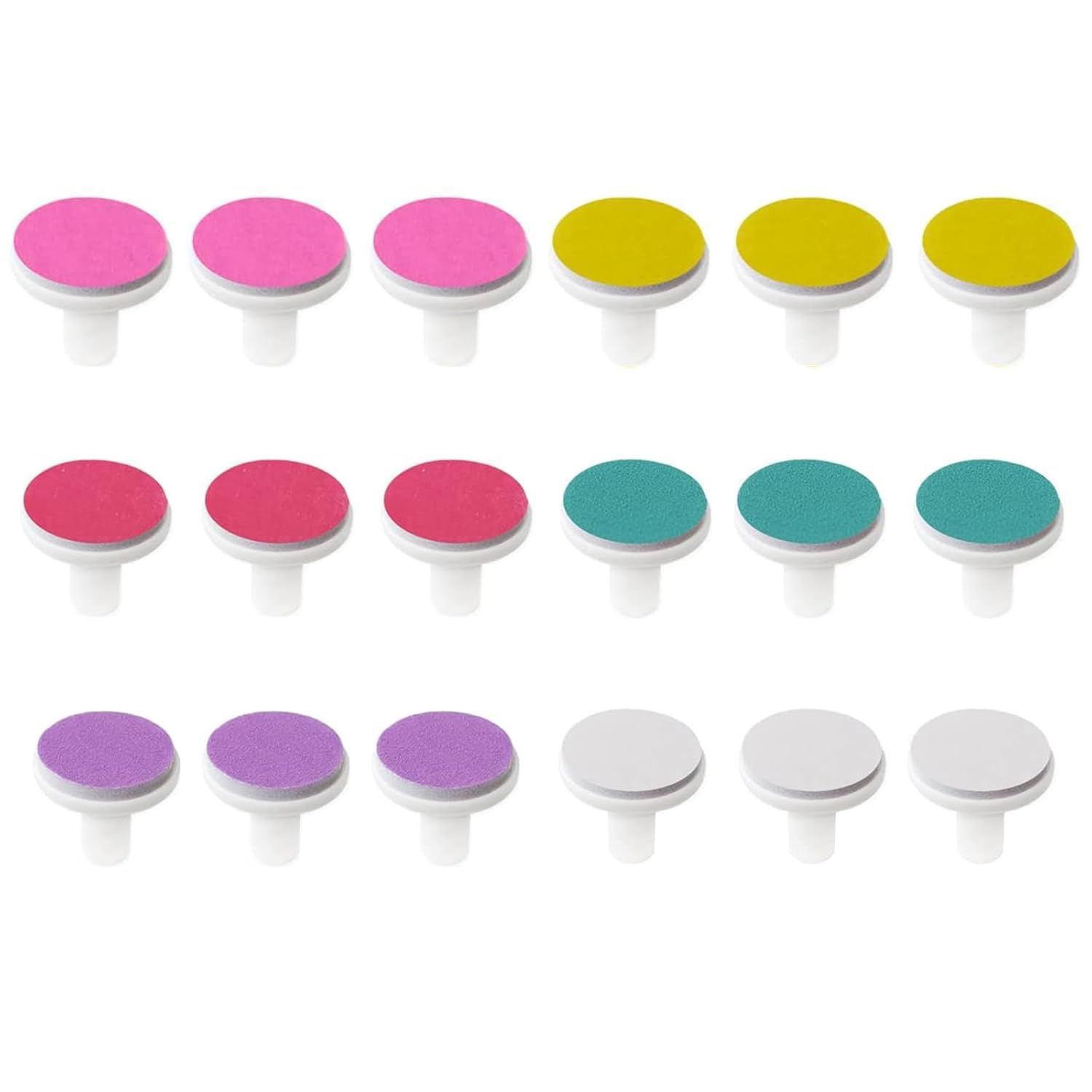18 Pezzi Utensili Elettrici Lima per Unghie Teste Tagliaunghie Bambini Pastiglie di Ricambio Piccolo Pad Cura Smerigliatrice Spingi Cuticole Lucidatura Cuscinetti Chiodo Standard Set Lime