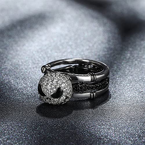 Image of Jeulia inchRomantic Soul Knot Sterling Silver Interchangeable Ring Set for Women Wife Girlfriend Engagement Wedding Anniversary Valentin's Day Birthday With Jewelry Box