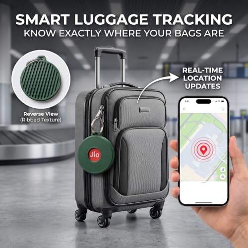 Image of Premium Case for JioTag Tracker | Secure Twist Lock Keychain Holder & Key Finder Cover | Protective Tag for Keys, Luggage, Backpacks & Pets, White, Jiotag 1 (Air & Go) (2024), 3