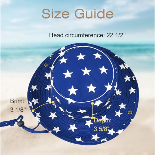 Image of Bucket Hat Wide Brim UV Protection Sun Hat Boonie Hats Fishing Hiking Safari Outdoor Hats for Men and Women