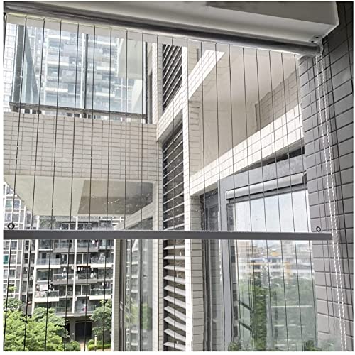 Persianas enrollables para exteriores con riel de aleación de aluminio, PVC impermeable para cenador y patio, fácil instalación