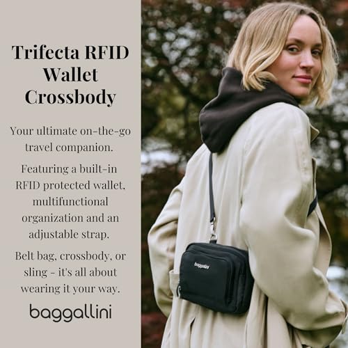 Image of Baggallini Triple Zip with Front Wallet /Trifecta RFID Wallet Crossbody