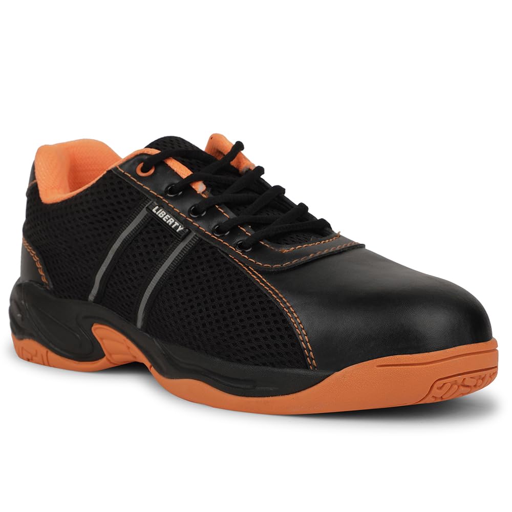Freedom ROCKELETST Lacing Safety Shoes for Men | PU Sole| Water Resistance |Padded Foam Insole| Comfortable for All Weather | Shock Absorber-image-26