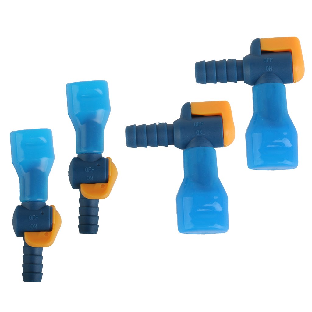 MagiDeal 4 Pieces/Set Hydration Pack Straight & Right Angle Bite Valves Pipe Nozzles for Cycling Sports Water Bag Bladder-picture-23