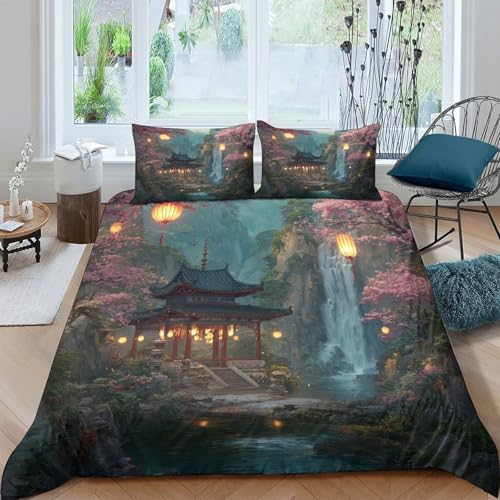 Parure de lit tie-dye abstrait housse de couette imprimé 3D microfibre ultra douce King - 4