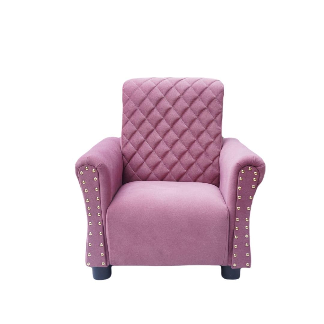 Daryoo - Royal Majestic Kids Sofa - Ergonomic Design with Armrest & Backrest for Ages 1-4 (Pink)