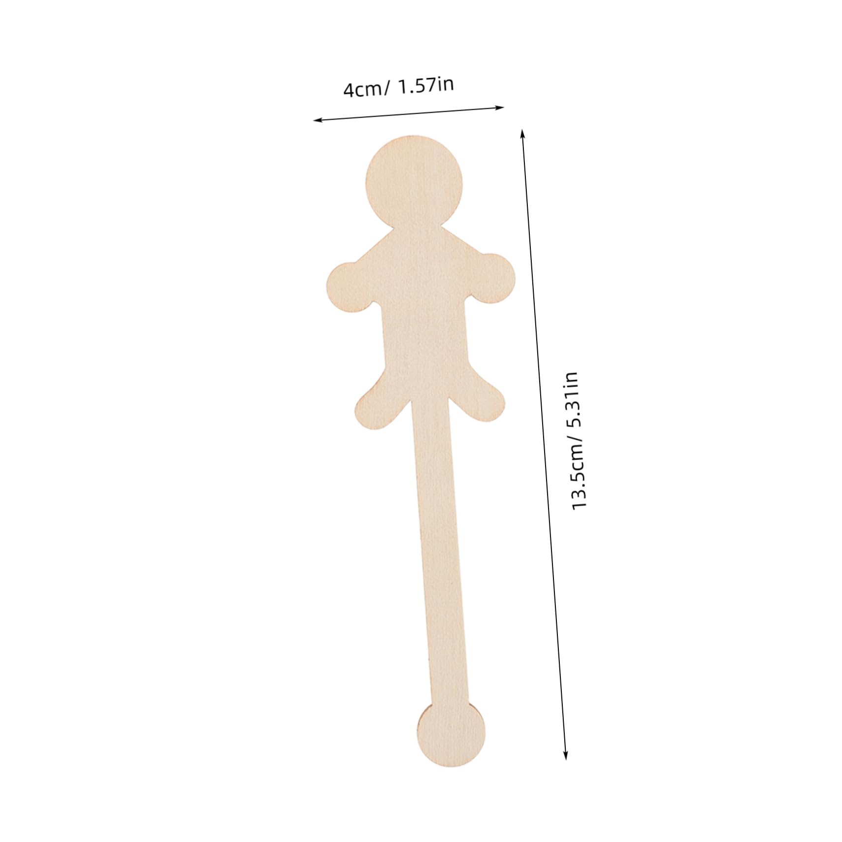 Figuras de Personas de Madera sin Terminar 90 Piezas para Pintar