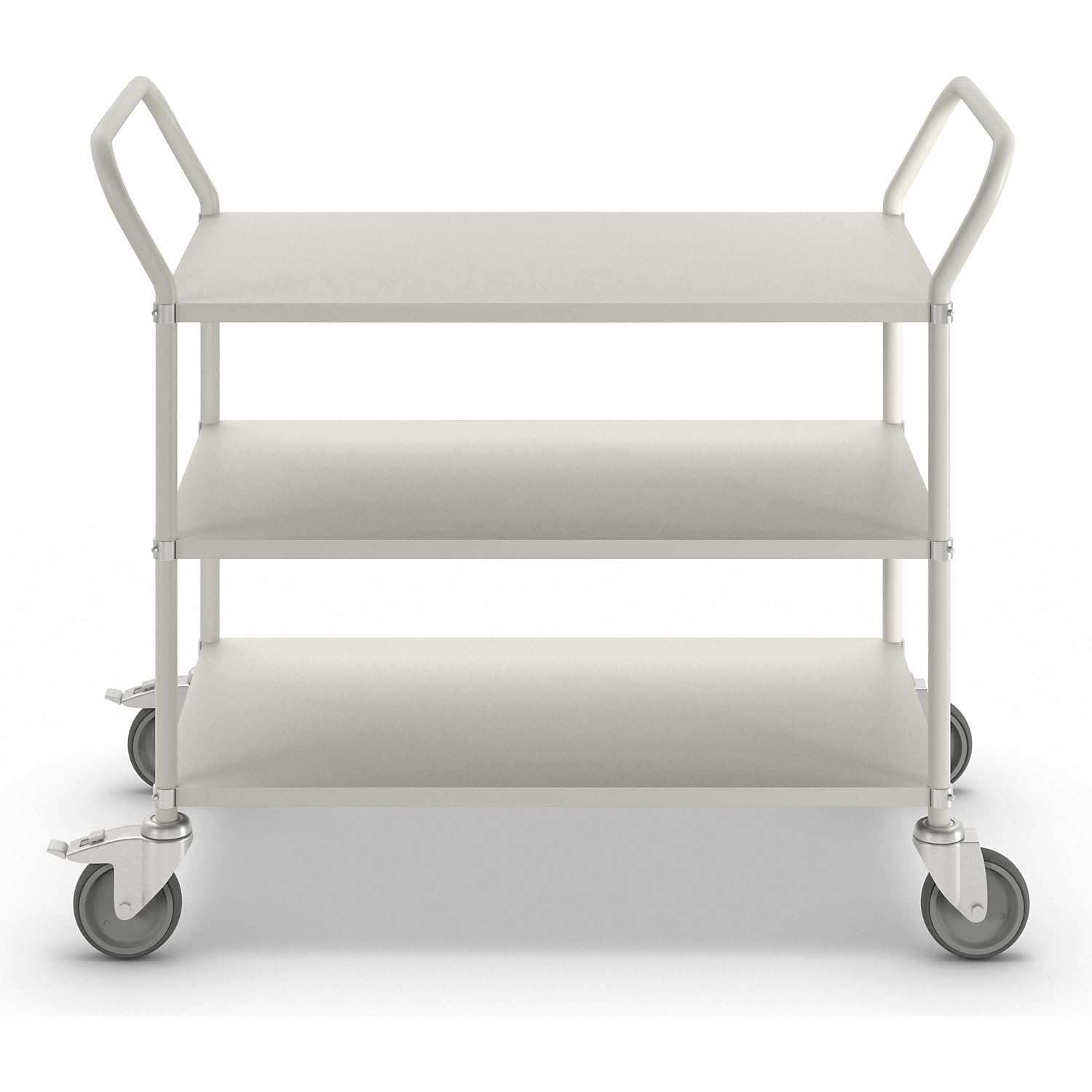 leichter Carrellino | vassoio carrello con 3 ripiani in metallo grande 125 mm girevole gest ell ruote