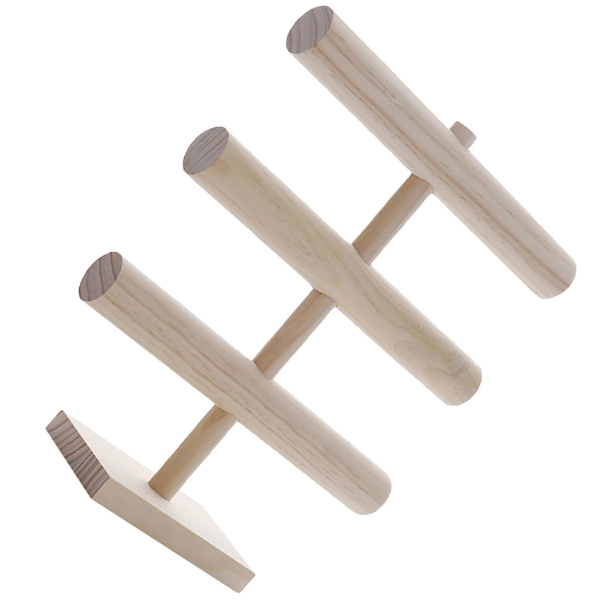 Artibetter Support de Montre en Bois Naturel à 3 Niveaux pour Organiser Bracelets et Colliers, Design Élégant et Pratique pour Maison ou Boutique de Montres