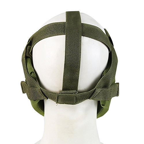 Gocher Ear Protection mask Half Face Mask V7 Strike Steel Lower Face Mask for Airsoft, Hunting, Paintball, Shooting-(OD) - Image 3