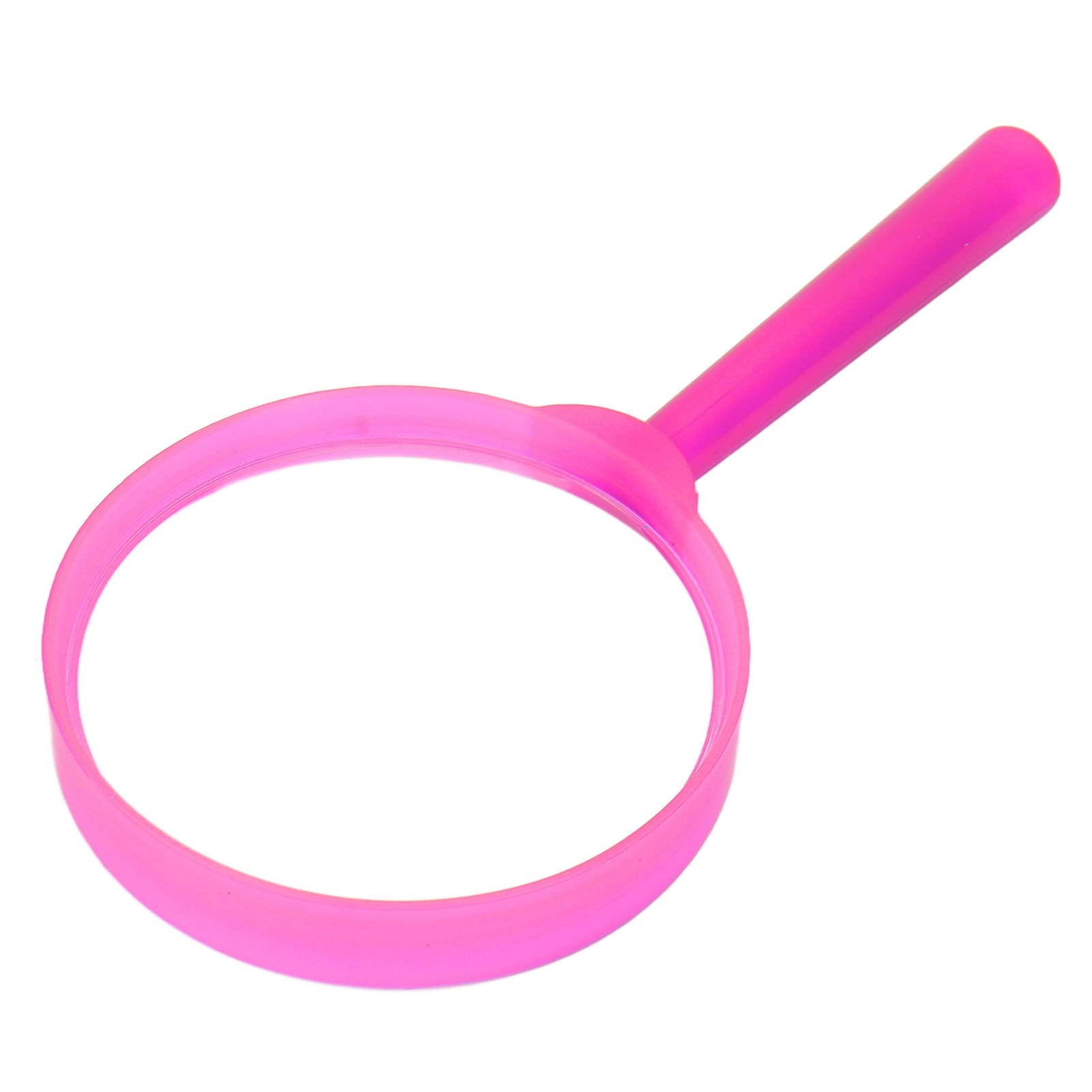 Mini Handheld Magnifier, Ergonomic Classic HD Handheld Magnifying Glass for Reading(Pink)