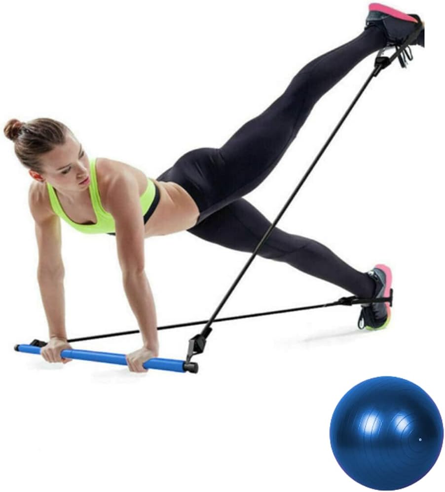 Portable Pilates Bar with Resistant Band and Zimbabwe Ubuy