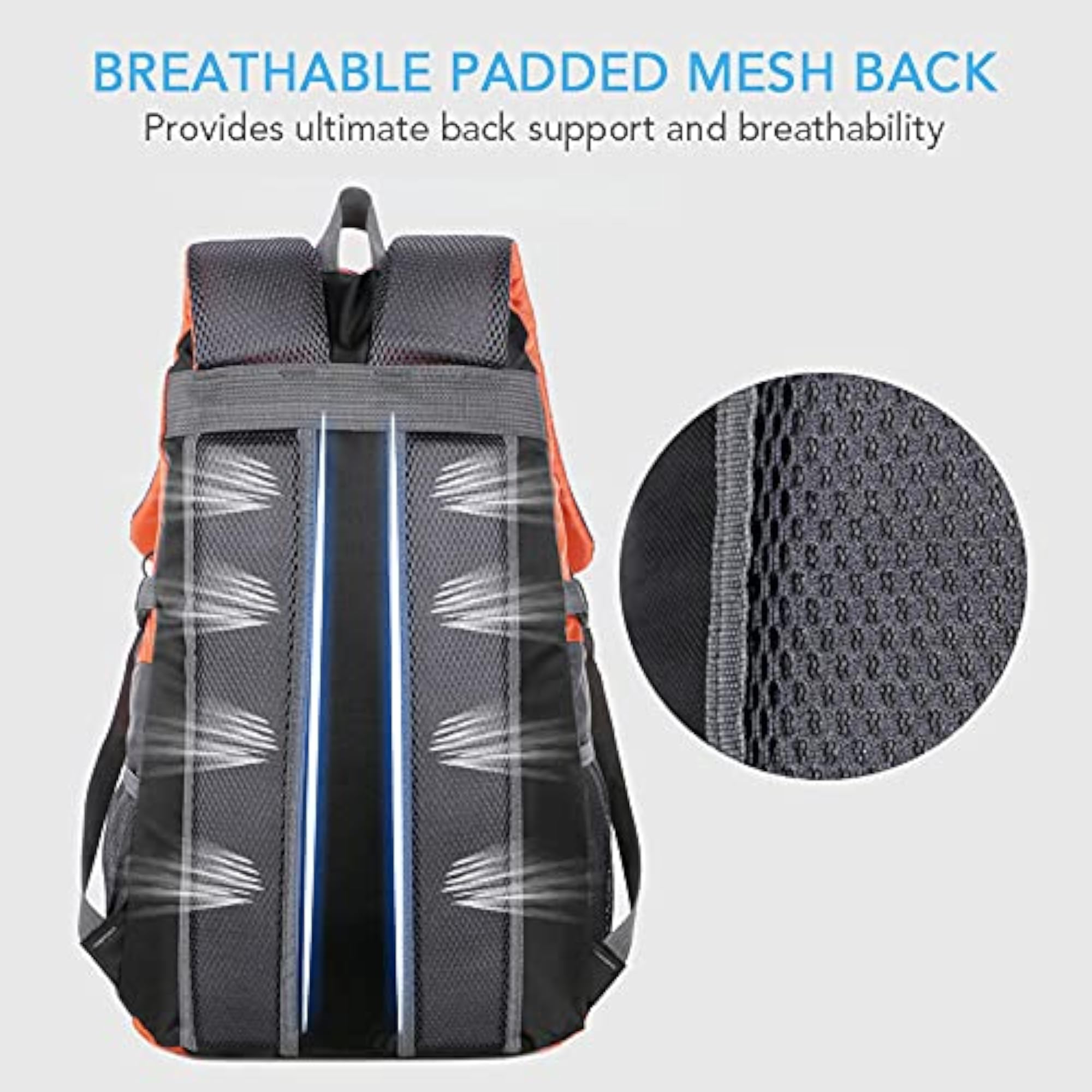 Lightweight Hiking Backpack, Water-Resistant Outdoor Sport Daypack