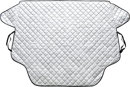 EcoNour Magnetic Windshield Cover for Ice and Snow | Four-Layered PEVA Windshield Frost Cover for Any Weather | Water, Heat & Sag-Proof Car Windshield Snow Cover | Standard (62 x 48 inches)